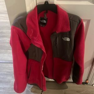 Women’s The North Face Fleece Jacket Size Large Pink/Gray